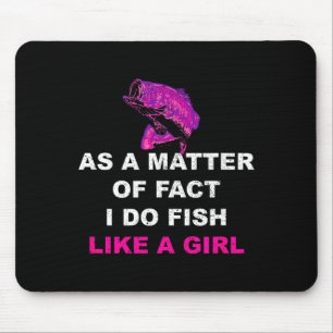 Tapis De Souris Je compte fait Poisson Comme la pêche