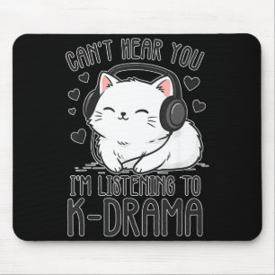 Tapis De Souris Je ne t'entends pas, j'écoute du K-drama, c'est dr