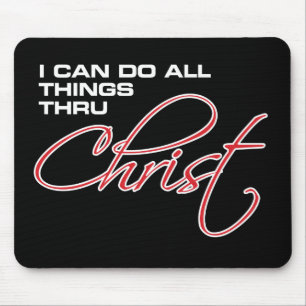 Tapis De Souris Je peux faire tout des choses par le Christ -