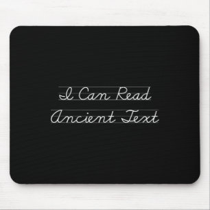 Tapis De Souris Je Peux Lire Le Texte Ancien Drôle Englieacher Fun