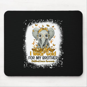 Tapis De Souris Je Porte De L'Or Pour Mon Frère Children Cancer Aw
