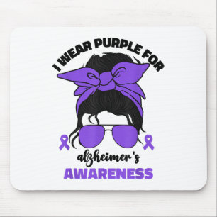 Tapis De Souris Je Porte Du Purple Pour Le Mois De Sensibilisation