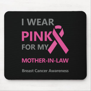 Tapis De Souris Je Porte Du Rose Pour Ma belle-mère Cancer Du Sein