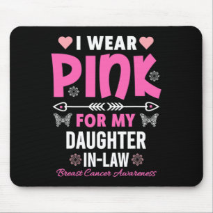 Tapis De Souris Je Porte Du Rose Pour Ma Fille Cancer Du Sein De L