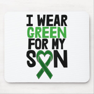 Tapis De Souris Je Porte Le Fils Vert Tee - shirts Stigma S Maladi