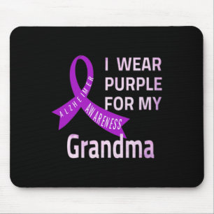 Tapis De Souris Je Porte Le Violet Pour Ma Grand-Mère Maladie Heim