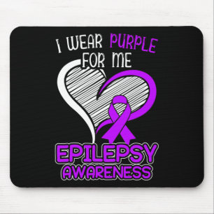 Tapis De Souris Je Porte Le Violet Pour Moi Epileptique Séizure Ep