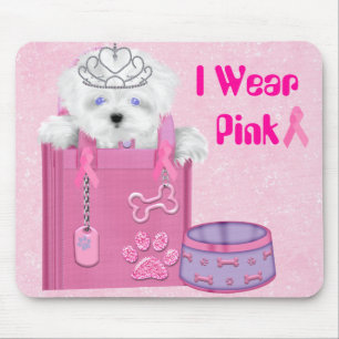 Tapis De Souris Je Porte Mousepad Rose