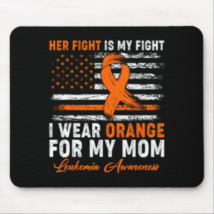Tapis De Souris Je porte orange pour le mois de sensibilisation à