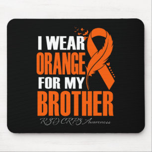 Tapis De Souris Je Porte Orange Pour Mon Frère Rsd Crps Sensibilis