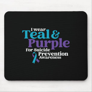 Tapis De Souris Je Porte Turquoise Et Violet Pour La Prévention Du