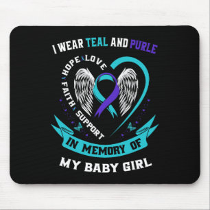 Tapis De Souris Je Porte Un Ba Turquoise Et Violet