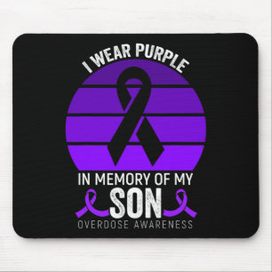 Tapis De Souris Je Porte Violet Surdose Conscience Violet Ribbon S