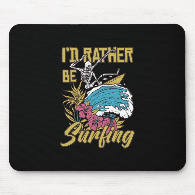 Tapis De Souris Je préfère surfer (Devant)