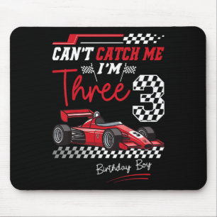 Tapis De Souris Je suis 3 Super Red Racing Car 3e Birt