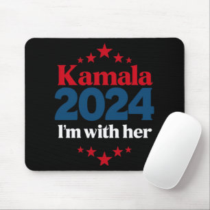 Tapis De Souris Je suis avec elle Kamala Votez pour 2024 Président