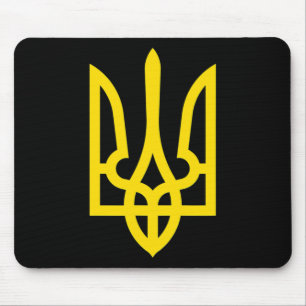 Tapis De Souris Je suis avec le maillot de l'Ukraine Drapeau de l'