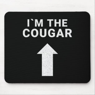 Tapis De Souris Je suis avec l'Humour Cougar Halloween Cadeau d'an