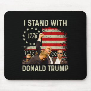 Tapis De Souris Je Suis Avec Trump Drôle Trump 2024