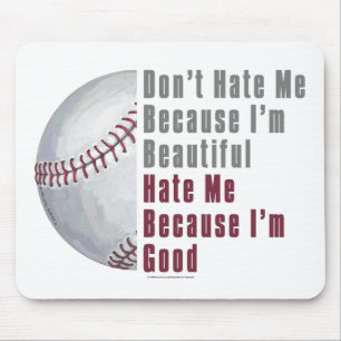 Tapis De Souris Je Suis Beau Je Suis Bon Baseball