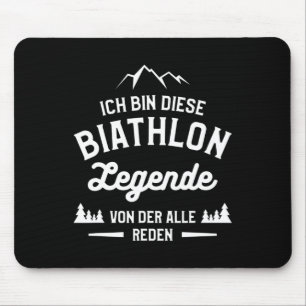 Tapis De Souris Je Suis Cette Légende Du Biathlon De L'Alle Discou