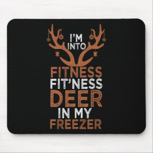Tapis De Souris Je suis dans Fitness Deer Freezer Funny Hunter Pap