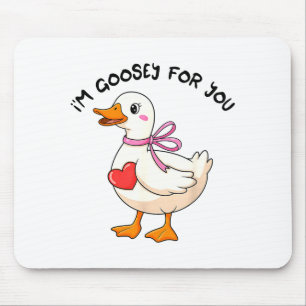 Tapis De Souris Je suis Goosey Pour Vous Coquette Saint-Valentin O