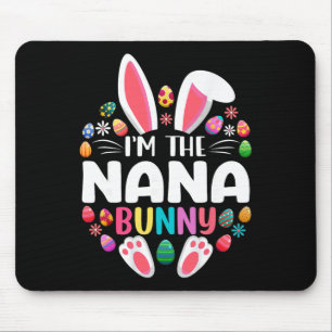Tapis De Souris Je suis la Nana Bunny drôle de jour de Pâques fami