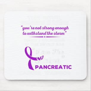 Tapis De Souris Je Suis La Tempête Pancréatique Cancer Guerrier