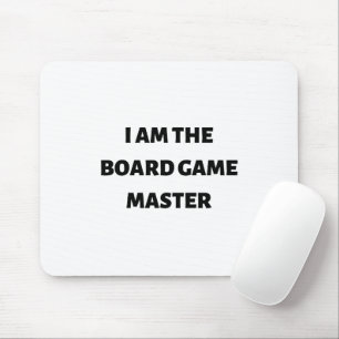 Tapis De Souris Je suis le maître du jeu de société