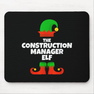 Tapis De Souris Je suis le manager de construction de la famille e