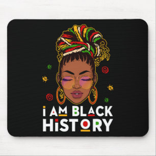 Tapis De Souris Je suis le Mois de l'histoire des Noirs Afro-Améri