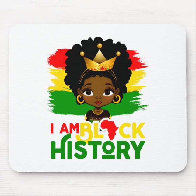 Tapis De Souris Je suis l'histoire noire Histoire noire Afro-Améri (Devant)
