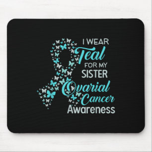 Tapis De Souris Je Suis Turquoise Pour Ma Soeur Conscience Du Canc