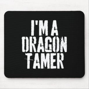 Tapis De Souris Je suis un déguisement d'Halloween dragon Tamer dr