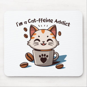 Tapis De Souris Je suis un toxicomane de caféine