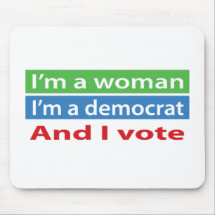 Tapis De Souris Je suis une femme et je vote !