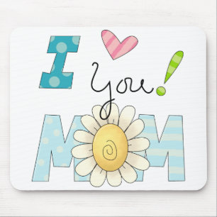 Tapis De Souris Je t'aime maman Mousepad