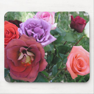 Tapis De Souris Je t'aime mousepad de jardin de roses