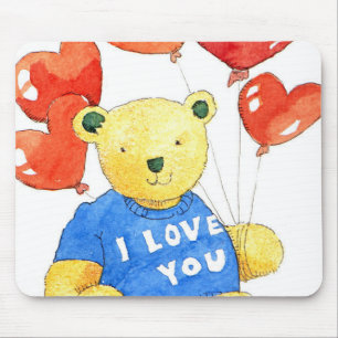 Tapis De Souris Je t'aime ours - ballon 2011