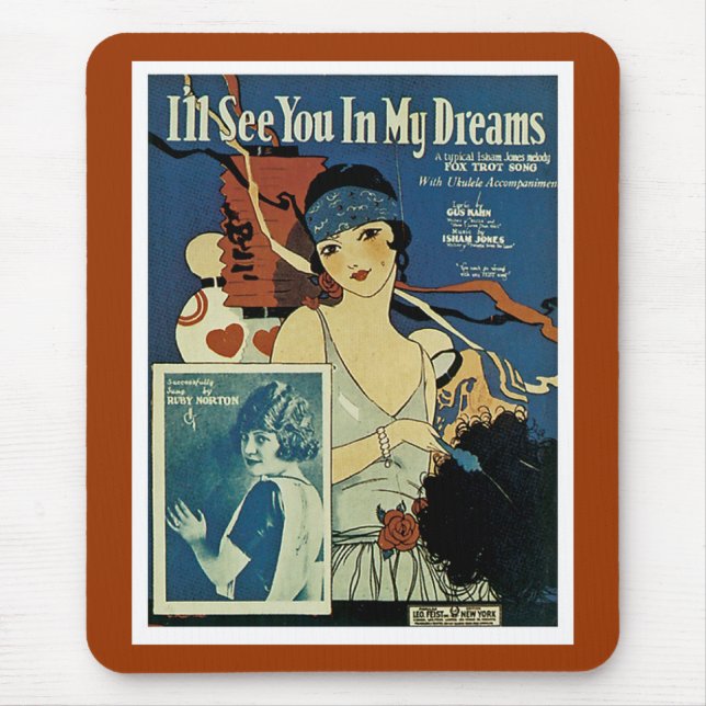 Tapis De Souris "Je te verrai dans mes rêves" (Devant)