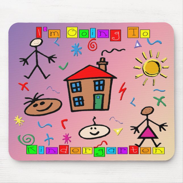 Tapis De Souris Je vais au jardin d'enfants (Devant)