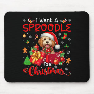 Tapis De Souris Je Veux Un Sproodé Pour Le Propriétaire De Noël Pè