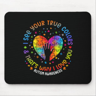 Tapis De Souris Je vois vos vraies couleurs Puzzle World Mois de l