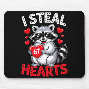 Tapis De Souris Je vole 67 cœurs drôle 67 Saint-Valentin Raton lav