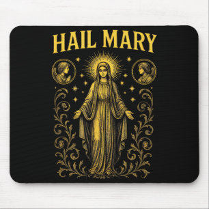 Tapis De Souris Je vous salue Marie - Art chrétien Lady Guadalupe 
