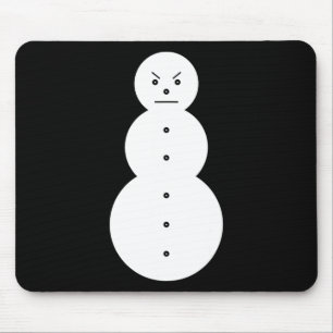 Tapis De Souris Jeezy Snowman - Bonhomme de neige en colère Hiphop
