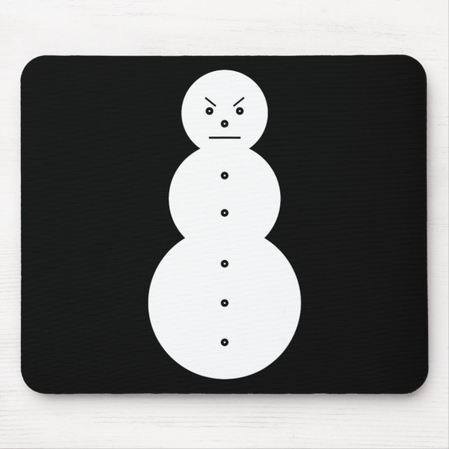Tapis De Souris Jeezy Snowman - Hiphop Angry Snowman Jeezy Christm (Devant)