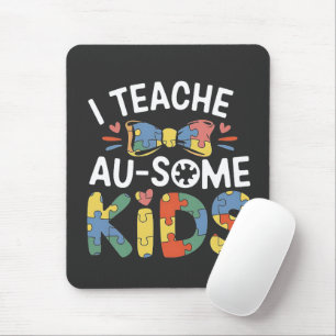 Tapis De Souris J'Enseigne à Au-some Enfants Enseignant Sensibilis