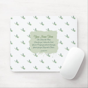 Tapis De Souris Jeremiah 29:11 Bible Verse Personnaliser